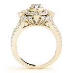 yellow gold vintage-inspired diamond engagement ring