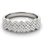 platinum fashion diamond wedding band