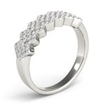 platinum fashion diamond wedding band