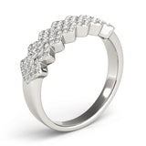 platinum fashion diamond wedding band