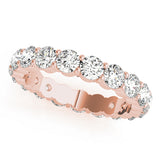 rose gold diamond eternity band