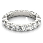 7 carat white gold diamond eternity band 