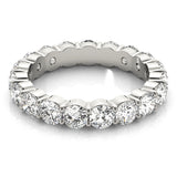 7 carat white gold diamond eternity band 