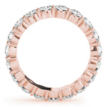 rose gold diamond eternity band