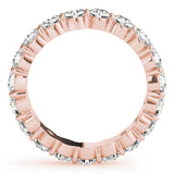 rose gold diamond eternity band