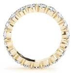 yellow gold diamond eternity band