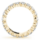 yellow gold diamond eternity band