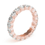 rose gold diamond eternity band