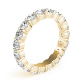 yellow gold diamond eternity band