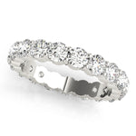 white gold diamond eternity band