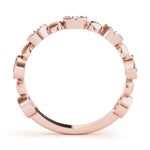rose gold stackable diamond ring