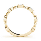yellow gold stackable diamond ring