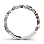 white gold zigzag stackable ring
