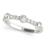 white gold diamond stackable ring
