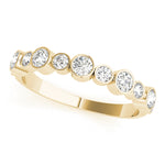 yellow gold diamond stackable ring