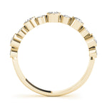 yellow gold diamond stackable ring