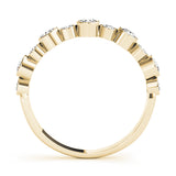 yellow gold diamond stackable ring