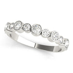 white gold diamond stackable ring