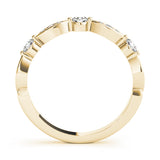 yellow gold diamond stackable ring