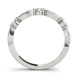white gold diamond stackable ring