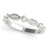 white gold diamond stackable ring