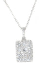 white gold diamond pendant