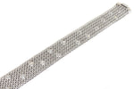 white gold diamond mesh bracelet