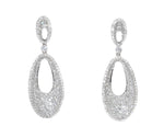 white gold diamond drop earrings