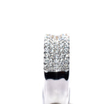 14kt white gold diamond pave ring