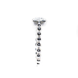 14kt white gold beaded diamond pave ring