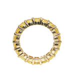 14kt yellow gold yellow sapphire eternity ring