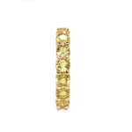 14kt yellow gold yellow sapphire eternity ring