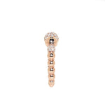 14kt Rose Gold Graduated Bead Diamond Ring