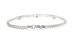 14kt White Gold Stackable Diamond Bracelet