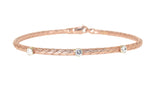 14kt Rose Gold Stackable Diamond Bracelet