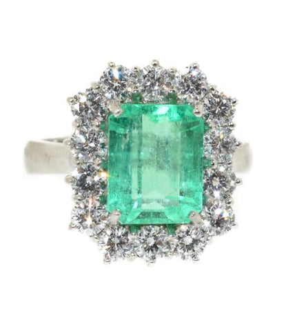 colombian emerald and diamond ring