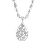 white gold 10 carat diamond necklace