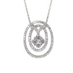 white gold diamond fashion pendant