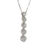 White Gold Diamond Journey Pendant