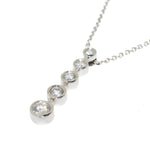 White Gold 5 Diamond Drop Pendant