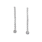 white gold diamond drop earrings