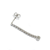 white gold diamond drop earrings