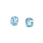 white gold blue topaz earrings