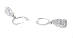white gold diamond dangle earrings