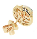 yellow gold opal and diamond earrings