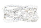 white gold overlap diamond lock ring