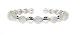 white gold flexible diamond cuff bracelet 