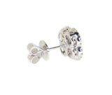 two tone fancy yellow and white diamond earrings