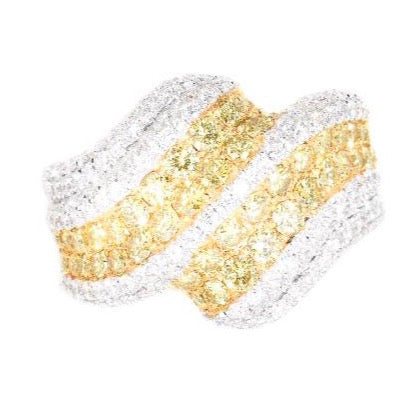 fancy yellow diamond ring