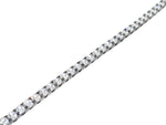 black rhodium plated sterling silver round cz tennis bracelet